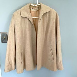 Vintage beige wool blend coat